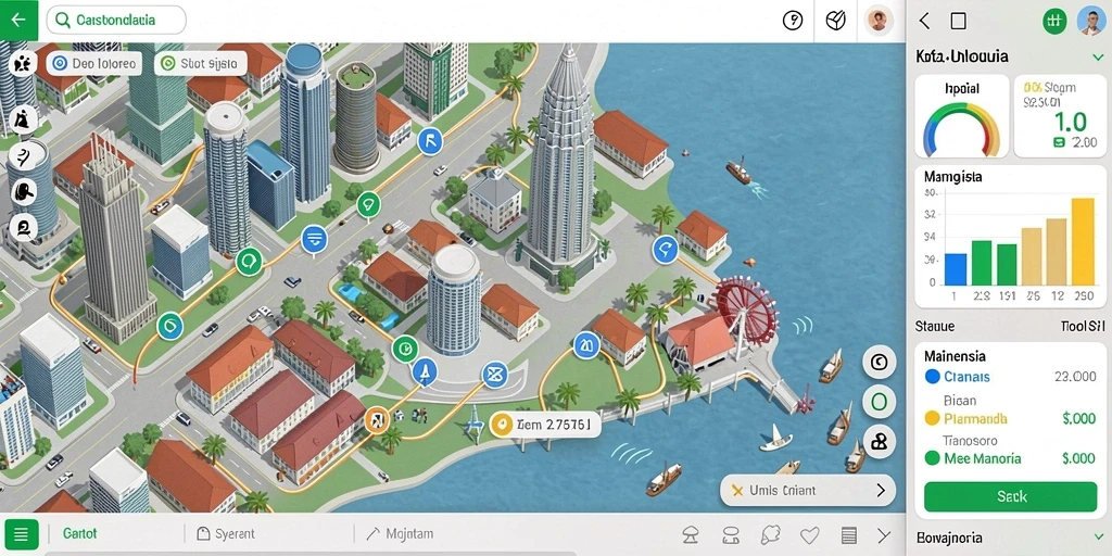 raya22 - Screenshot menunjukkan peta luas untuk dijelajahi pemain.